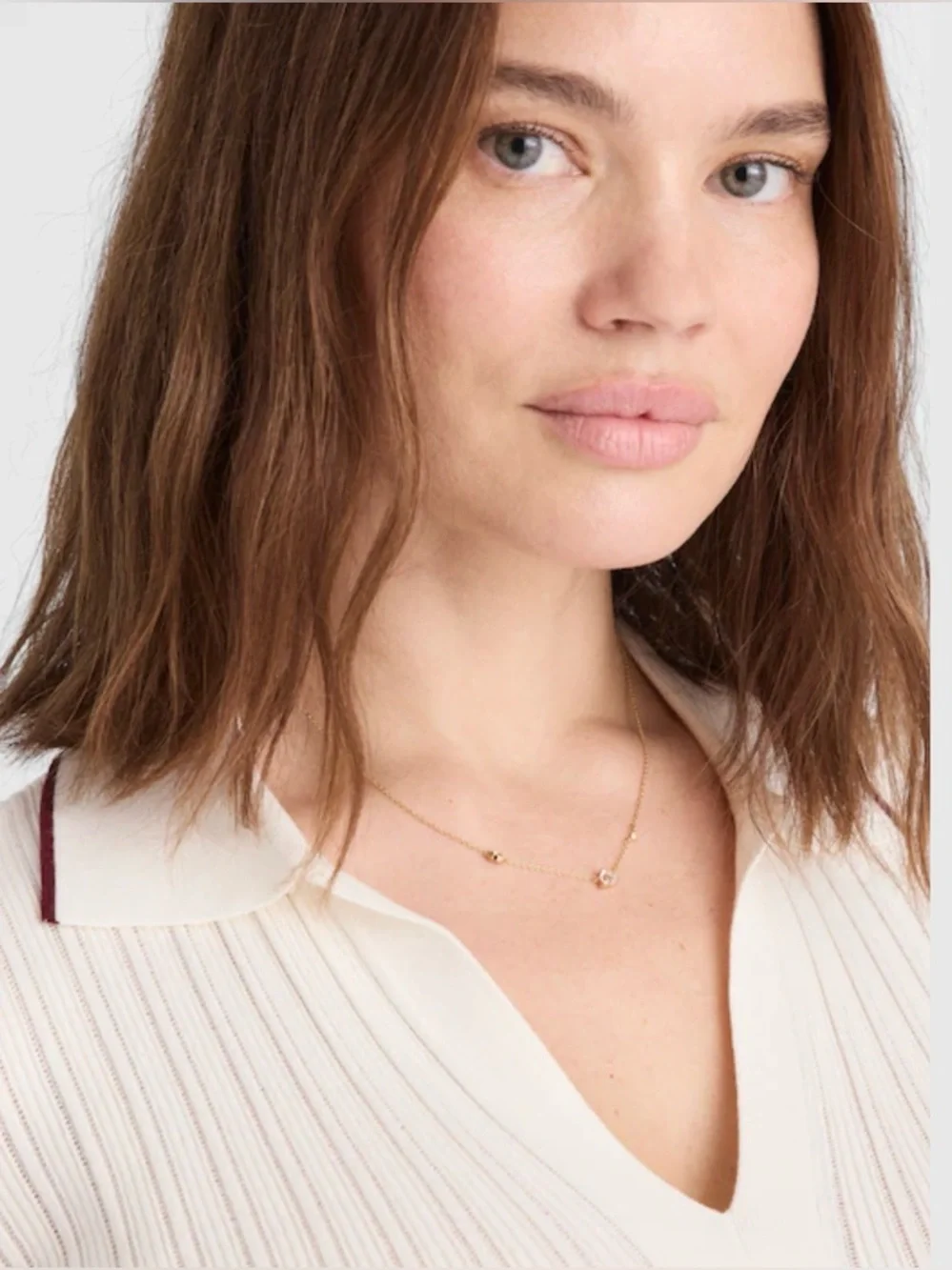 NWT Madewell Demi-Fine Crystal Station Necklace - Picture 2 of 7